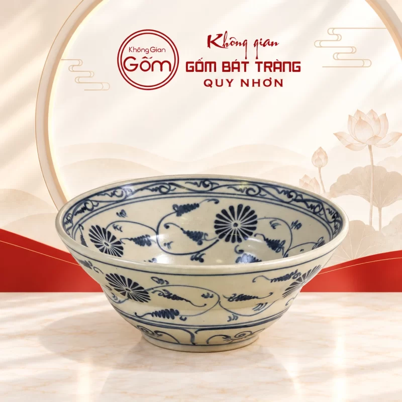 Tô hoa dây xanh đậm